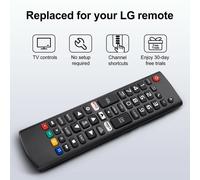 Télécommande universelle compatible avec tous les téléviseurs intelligents LG (LCD, LED, 3D, HDTV) - Références : AKB75095307, AKB75375604,