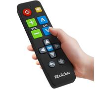 Télécommande Universelle EZclicker pour téléviseurs Toshiba Uniquement (Noire) - Grands Boutons, simplifiée et Facile à Utiliser (2 Piles AAA Non incluses)