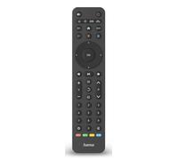 Hama Télécommande Universelle Infrarouge TV, jusqu'à 8 appareils, Fonction Apprentissage, Touche Streaming, Préprogrammée, Compatible LG/Samsung/Sony/Hitachi/TCL/Philips/Panasonic Smart TV, Noir