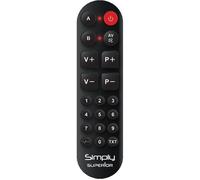 Superior Electronics Télécommande universelle Simply Numeric SUPTLB002 simplifiée numérique Rouge