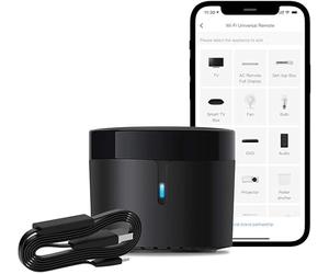 Télécommande Universelle Infrarouge RM4 Mini avec Câble HTS2 - Blaster IR Wi-FI 2,4 GHz pour TV, Climatiseur, Audio - Compatible Alexa et Google Home