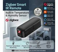 Télécommande universelle intelligente Zigbee IR, contrôleur infrarouge pour téléviseur et climatiseur, compatible avec Alexa Smart Life TUYA Zigbee2MQTT