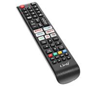LinQ Télécommande universelle pour téléviseur Samsung Portée 8 m Accès direct Netflix et YouTube Noir