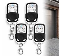 Télécommande Universelle Portail, 4 Pièces Bip Portail Universelle | Bip Portail Universelle Sans Fil, 4 Boutons Touches Copieuse Garage sans Fil pour Porte de Garage Portails Motorisés