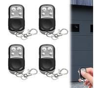 Telecommande Universelle Portail, 4 Pièces Telecommande Universelle Porte Garage Compatible 433.92 MHz Rolling Code à 4 Boutons Touches Copieuse Pour Porte de Garage et Voiture