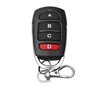 Télécommande Universelle Portail 433 MHz Lot de 2 Clonage Rapide 4 Boutons pour Voitures Portes de Garage Stores Barrières Portée 10m Clé Copieuse Sans Fil Code Fixe Anti-Pression Accidentelle