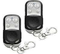 Telecommande Universelle Portail, Lot de 2 Telecommande Portail, Ouvre-Porte de Garage, Telecommande Portail Compatible 433 MHz, Telecommande Copieuse pour Voiture Garage Porte à 4 Touches