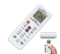 Télécommande Universelle pour Climatisation K-1028E Compatible avec Plus de 1000 Marques, Incluant LG, Gree, Midea, Toshiba, Haier, Daikin, Hitachi, Sharp, Samsung