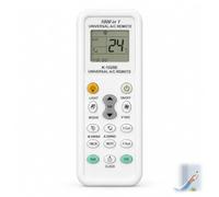 Télécommande universelle pour climatiseur K-1028E pour plus de 1000 marques, contrôleur A/C de rechange avec écran LCD, minuterie, compatible avec LG, Gree, Midea, Toshiba, Haier, Daikin, Samsung