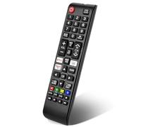Télécommande universelle pour téléviseur Samsung avec Netflix, Prime Video Rakute TV, télécommandes Samsung pour Smart TV LED LCD UHD HDTV QLED 3D 4K 8K TV tous (télécommande Samsung TV)