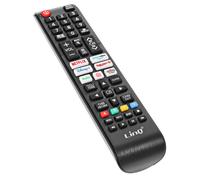 LinQ Télécommande universelle pour téléviseur Samsung Portée 8 m Accès direct Netflix et YouTube Noir