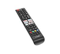 LinQ Télécommande universelle pour téléviseur Samsung Portée 8 m Accès direct Netflix et YouTube Noir