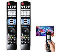 Télécommande Universelle pour Tous Les téléviseurs LG - Compatible avec Tous Les modèles, Installation Plug-and-Play, Durable et Facile à Utiliser pour Une expérience de télévision optimale (2 Pièce)