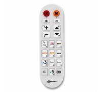 Télécommande Universelle pour TV / Box avec Touches Photo Personnalisables Geemarc Blanc