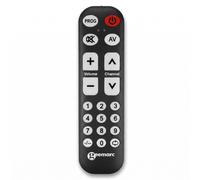 Télécommande Universelle pour TV / Box Programmable avec 19 Touches Geemarc Noir