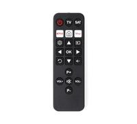 Télécommande universelle | Préprogrammée | 2 Appareils | Bouton Netflix / Disney + Button | Infrarouge | Noir