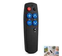 Télécommande Universelle Senior, Télécommande Gros Boutons, Infrarouge Simple à Utiliser, Compatible TV Apprentissage Rapide, Accessoire Malvoyants et Personnes Âgées, Idéal Cadeau Famille et Démence