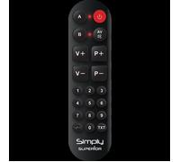 Télécommande universelle simplifiée copieuse avec clavier numérique fonctionnant avec toutes les télécommandes en infrarouge