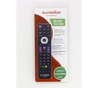 Superior Electronics Replacement Telefunken - Télécommande Universelle Compatible avec Les téléviseurs Telefunken - Prête à l’Emploi, sans Programmation - Parfaite pour Smart TV - Noire - SUPTRB016