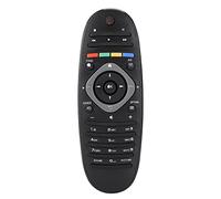 Télécommande Universelle, Touches de Menu Dédiées pour TV, Facile à Saisir, Petite Taille, Plastique Noir, Distance de 8 M, 2 X Piles AAA Requises