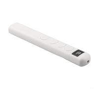 Télécommande USB sans fil - Portée de 100 m - Affichage numérique | 100 m de long, affichage numérique de la batterie, indicateur de charge rouge, lecture USB, pour contrôle PowerPoint (blanc)
