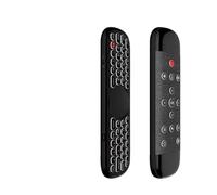 Télécommande Vocale 2.4G, Clavier Sans Fil, Air Mouse, Apprentissage IR, Micro Gyroscope Rétroéclairé, For Android TV Box(BLACK)