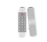 Télécommande Vocale 2.4G, Clavier Sans Fil, Air Mouse, Apprentissage IR, Micro Gyroscope Rétroéclairé, For Android TV Box(WHITE)