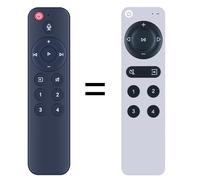 Télécommande vocale 2 pour streamers et amplificateurs de musique WiiM | Push-to-Talk, 4 boutons de préréglage intelligents | Contrôleur de remplacement, noir