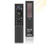 Télécommande Vocale Compatible avec Samsung Smart TV, BN59-01357B, Solaire | Panneau solaire sans piles & USB-C, 3 touches de raccourci streaming, compatibilité étendue Neo QLED Crystal UHD The Frame