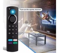 Télécommande vocale de remplacement Control L5B83G pour Smart Fire TV Stick 3e/2e génération, Fire TV Cube 1ère/2ème génération, Fire TV Stick Lite 4K Black