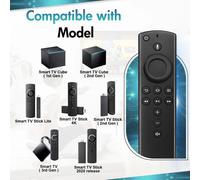 Télécommande vocale de télévision Compatible avec Fire TV Stick TV Cube Fire TV Stick Lite télécommande vocale intelligente de remplacement 2nd Gen