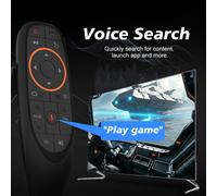 Télécommande vocale G10S Gyro Air Mouse avec raccourcis multimédia, portée de 10 m, universelle pour Android TV Box G10S