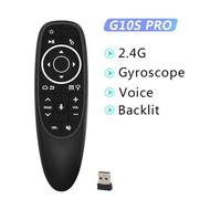 Télécommande vocale G10S Pro, 2.4 ghz, Bluetooth, sans fil, souris d'apprentissage IR, Gyroscope, pour Android tv box HK1 H96 X96 mini