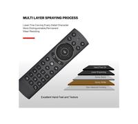 Télécommande Vocale Rétroéclairée, Souris Sans Fil USB 2,4 GHz avec Détection Vocale et Apprentissage Infrarouge pour PC et Projecteur