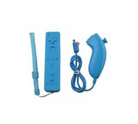 Télécommande Wiimote + Nunchuck pour Nintendo Wii et Wii U - Bleu - Straße Game