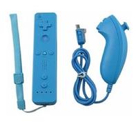 Straße Game Télécommande Wiimote + Nunchuck pour Nintendo Wii et Wii U - Bleu