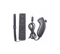 Télécommande Wiimote + Nunchuck pour Nintendo Wii et Wii U - Noir - Straße Game