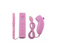 Télécommande Wiimote + Nunchuck pour Nintendo Wii et Wii U - Rose - Straße Game