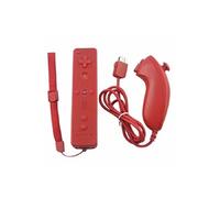 Télécommande Wiimote + Nunchuck pour Nintendo Wii et Wii U - Rouge - Straße Game