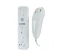 Generique Télécommande Wiimote Plus Straße Game + Nunchuck pour Nintendo Wii/Wii U Blanc