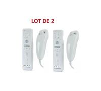 Télécommande Wiimote plus (Motion plus inclus) et Nunchuck pour Nintendo Wii et Wii U - Blanc - Straße Game