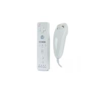 Straße Game Télécommande Wiimote plus (Motion plus inclus) et Nunchuck pour Nintendo Wii et Wii U - Blanc