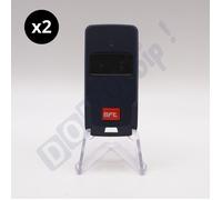 Lot de 2 Télécommandes BFT MITTO COOL C2 (Remplace MITTO 2B RCB02 R1) - 2 Boutons - 433.92 MHz - Code Tournant Sécurisé - Bleu
