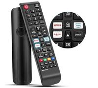 Télécommandes intelligentes Samsung pour Smart TV avec Netflix, Prime Video, boutons Rakuten TV pour tous les téléviseurs Samsung TV LED Qled UHD cadre incurvé solaire HD 3D 4K 8K Smart TV