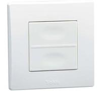 Télécommandes murales micromodules radio power 2 canaux - YOKIS - TLM2T45P Blanc G