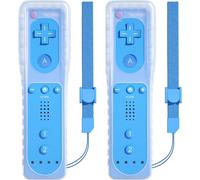 Télécommandes Pour Wii Avec Bracelet De Rechange En Silicone Bleu