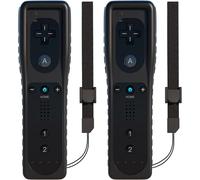 Télécommandes Pour Wii Avec Bracelet De Rechange En Silicone Noir