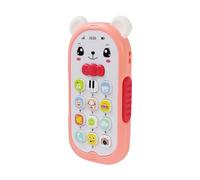 Telefon Spielzeug 110g Lern Smartphone Kinder | Interaktives Telefon mit Licht Sound Lautstärke | Frühförderung für Babys AB 6 Monaten | Tragbares Spielzeug Reise Zuhause Geschenk Mädchen