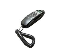Telefone com Fio de Parede, Display Identificação Chamadas, para Casa, Hotel, Escritório, Preto
