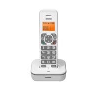 Brondi Téléphone sans fil Bravo Star DECT Grand écran LCD rétroéclairé Blanc/Gris